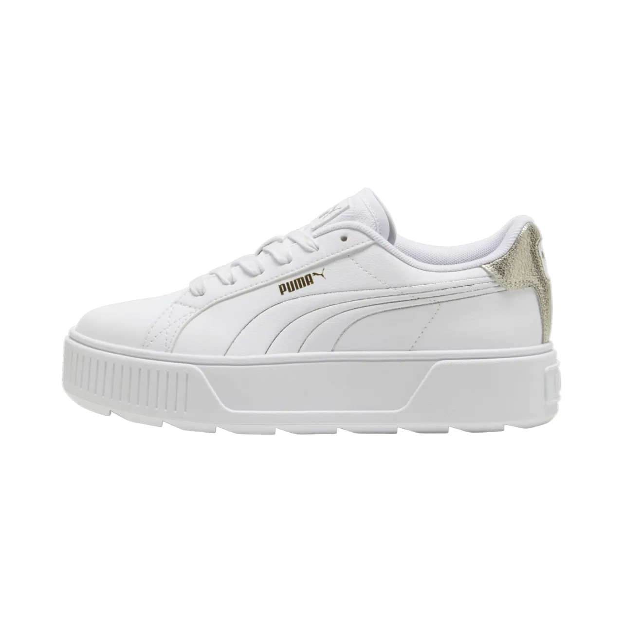 Puma scarpa sneakers da donna Karmen Metallic Shine 395099-01 bianco air - flow