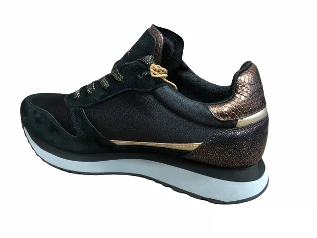 aerobic exercise shoes Lotto Leggenda scarpa sneakers da donna Wedge Bronze 217129 8NC nero-rame