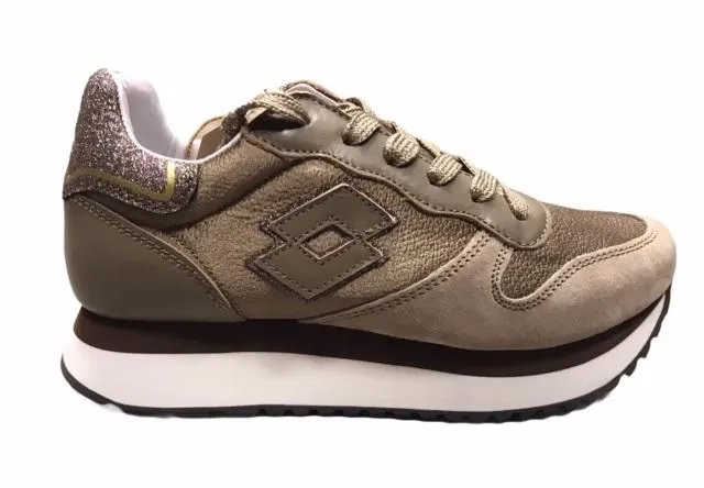 running for training shoes Lotto Leggenda scarpa sneakers da donna Wedge Silk 215084 814 marrone fossile