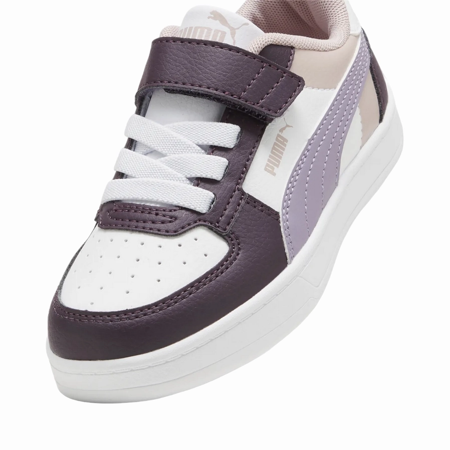 Puma scarpa sneaker da bambina con laccio elastico e velcro Caven 2.2 Block 394462-11 prugna-bianco retirement - themed running shoes Exceptional durability