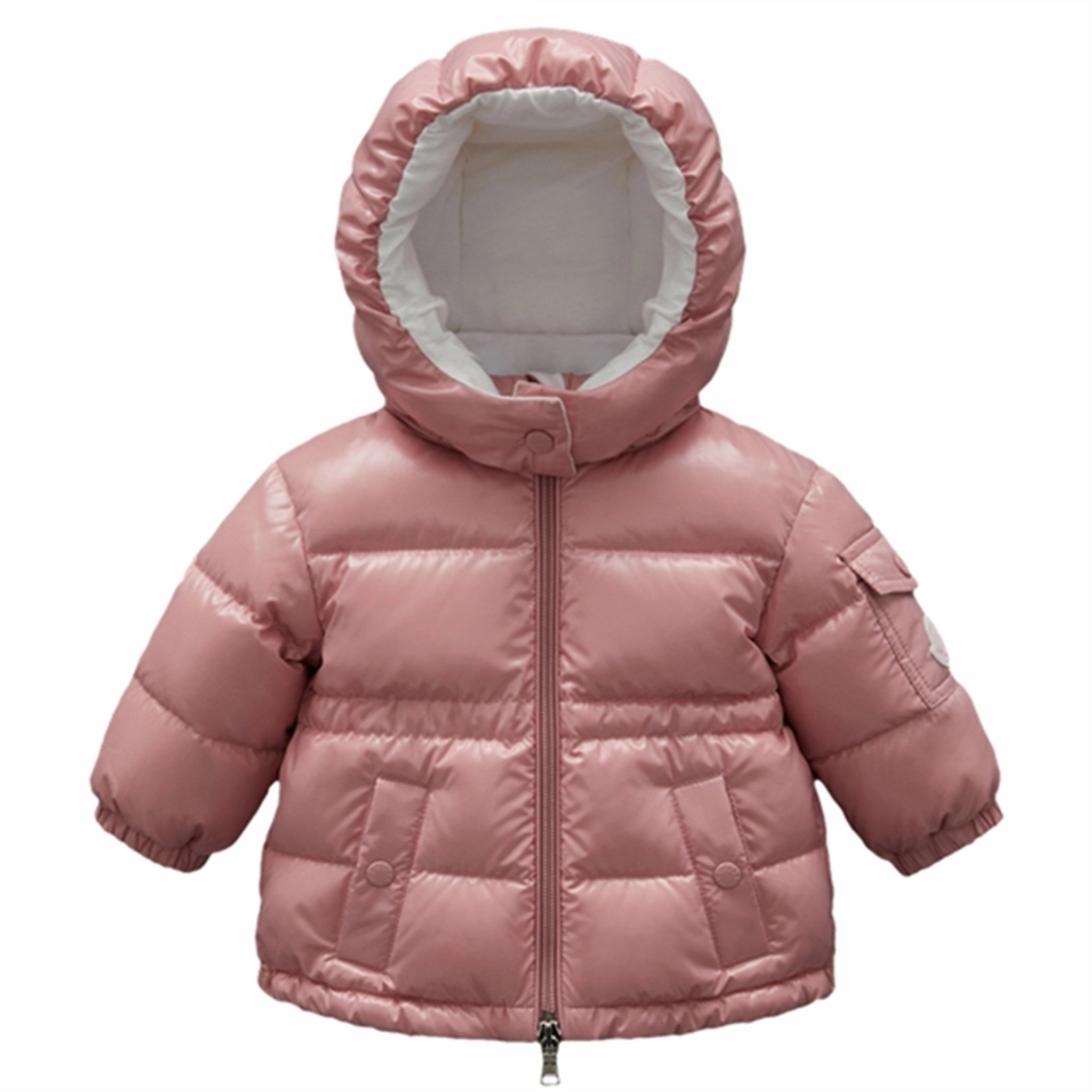 Double Stitched Seams Moncler Maire Giubbotte Jacket Light Pink