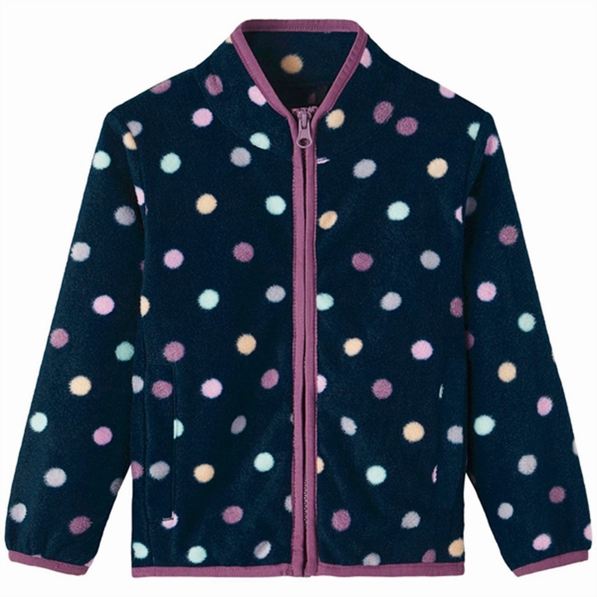 Odor Resistant Finish Name it Dark Sapphire Meeko Fleece Jacket AOP