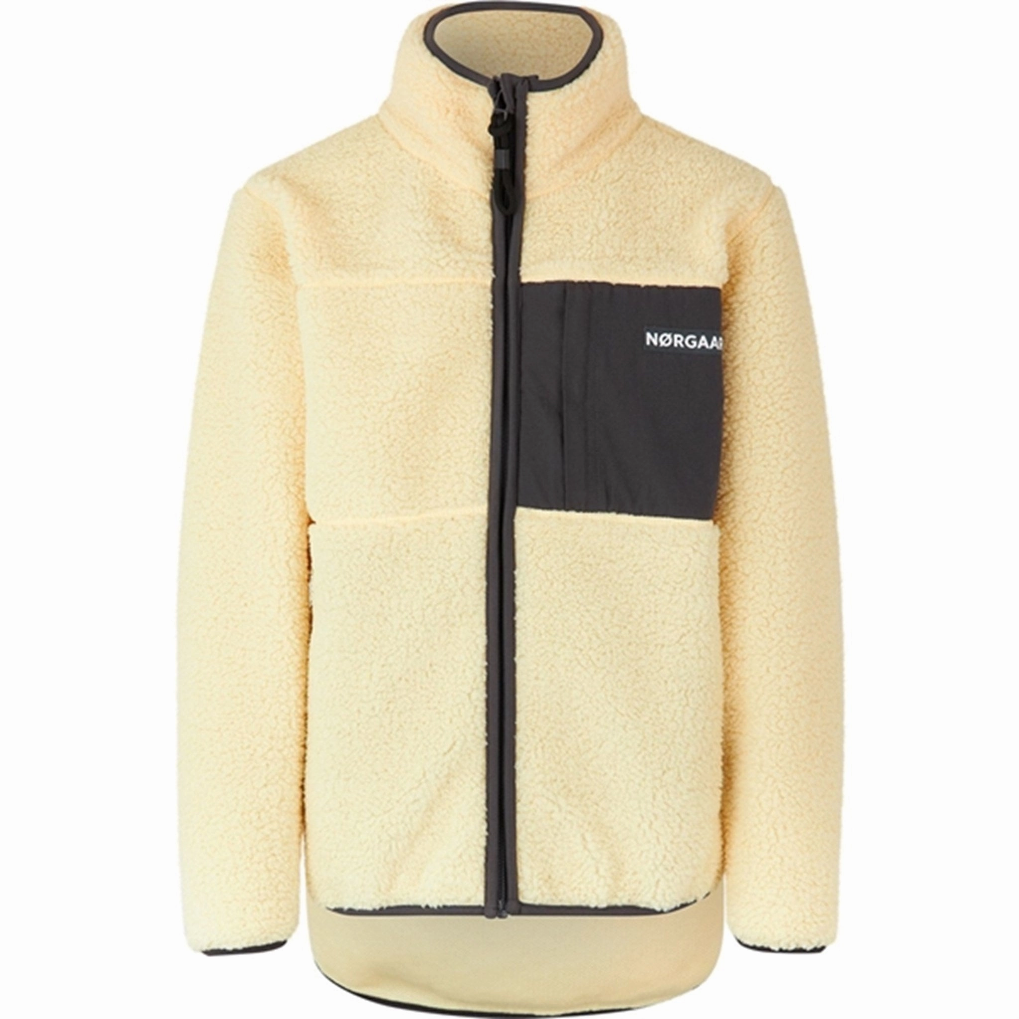 Workday Ready Mads N?rgaard Teddy Fleece Jeffo Fleece Jacket Vanilla Custard/Asphalt