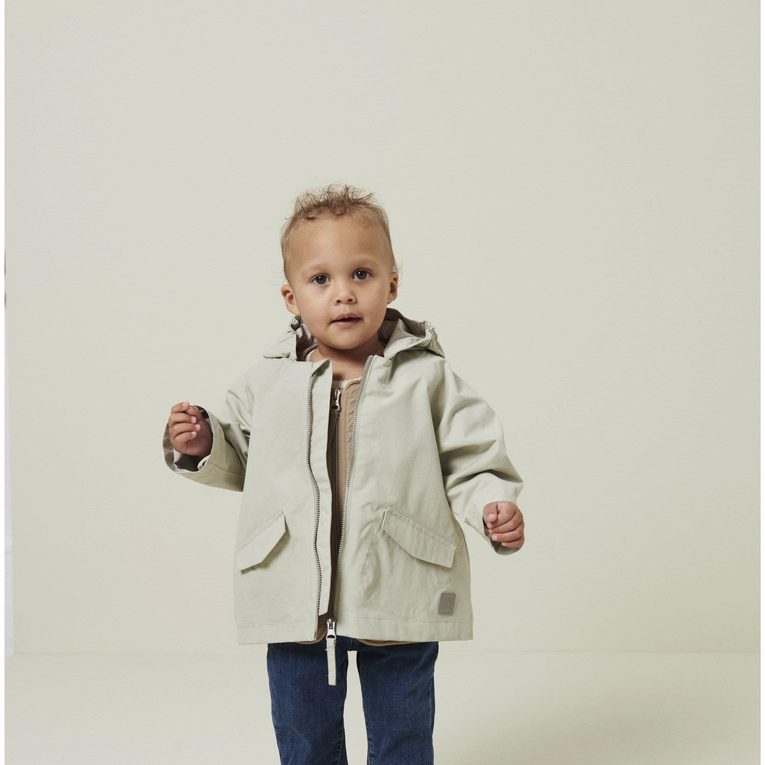 MarMar Tech. Parka White Sage Ovi Jacket Outerwear Compact Fit Look