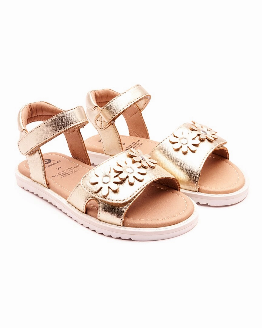 Easy Run Errand Fit Old Soles Flower Sandy Leather Sandal