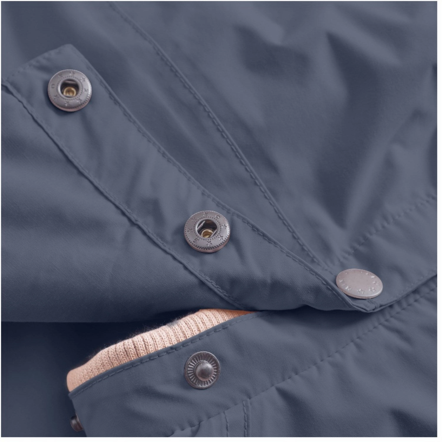 Layer Essential Piece abrasion resistant coating Mini A ture Ombre Blue Wai Spring Jacket. GRS