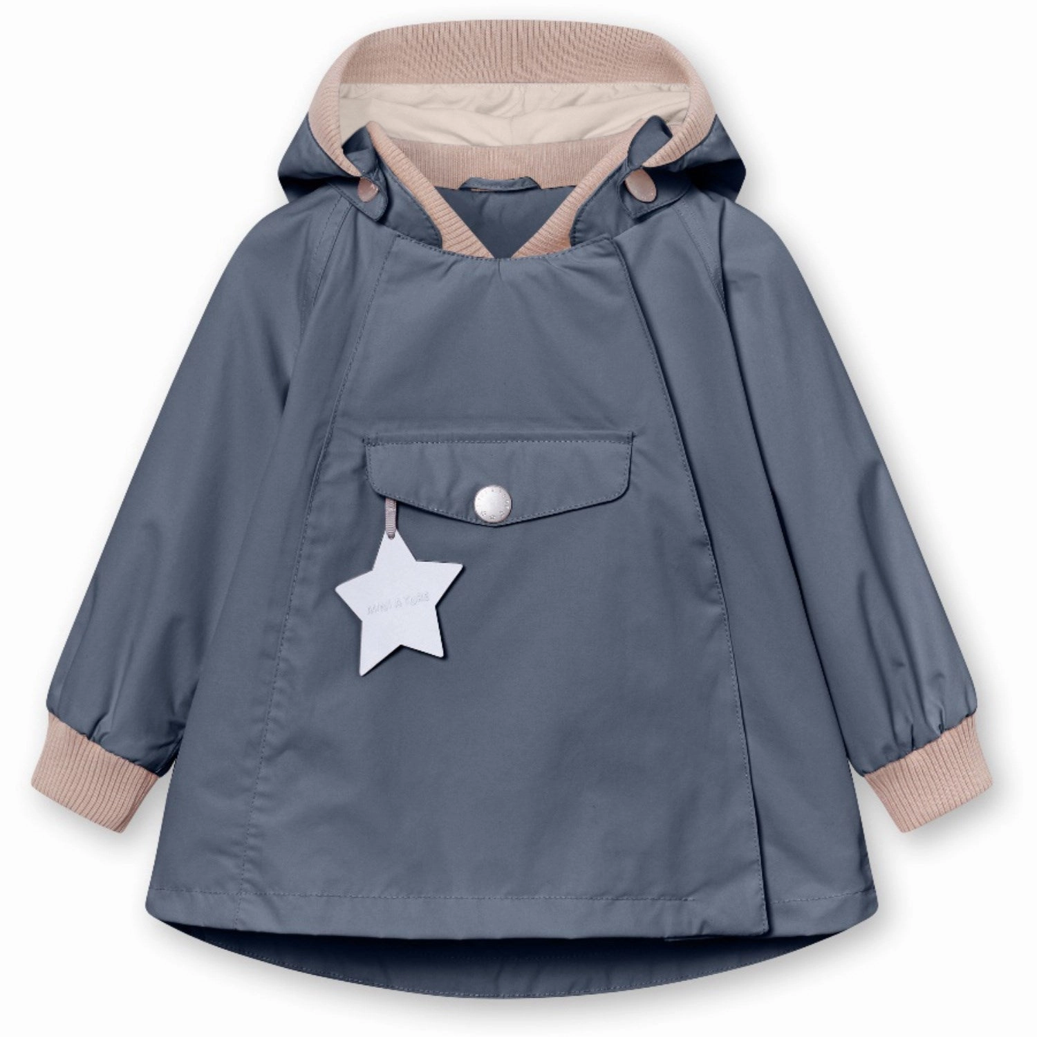 Relaxed Fit Silhouette Mini A ture Ombre Blue Wai Spring Jacket. GRS