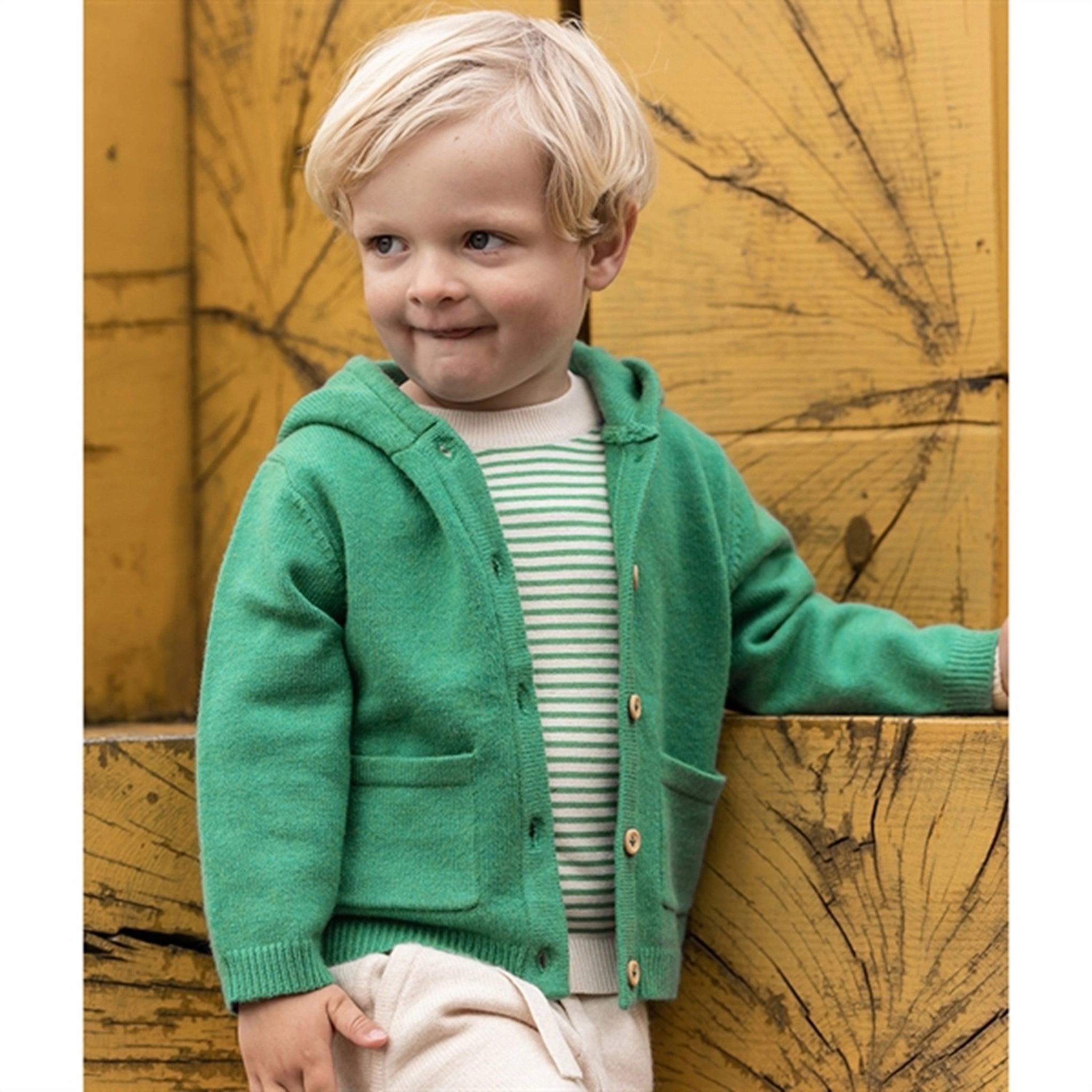 Fliink Jelly Bean Green Benna Strik Jacket Bonded Zippers