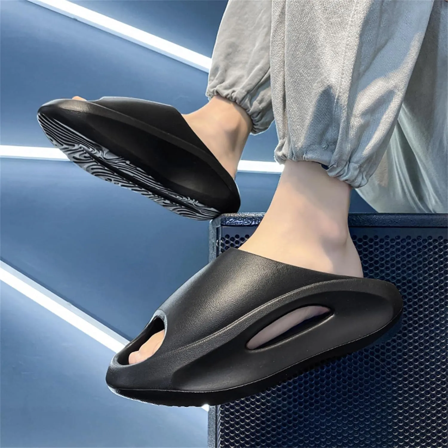 FLIOZY Unisex Garden Casual Non-slip Beach Height Increasing Sandals Walking Elevator Shoes Slip On Sneakers
