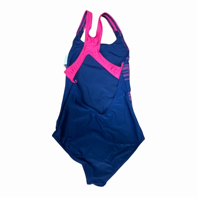 Tropical Swimwear Mesh Backed Lining Arena Costume intero da ragazza Swimsuit Logo 006356 790 navy-freak rose