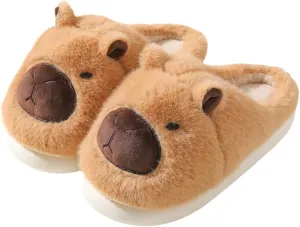 Fluffy Animal Plush Slippers for Women  Cozy Furry Slippers with Chunky Sole, Cute & Warm Indoor Shoes