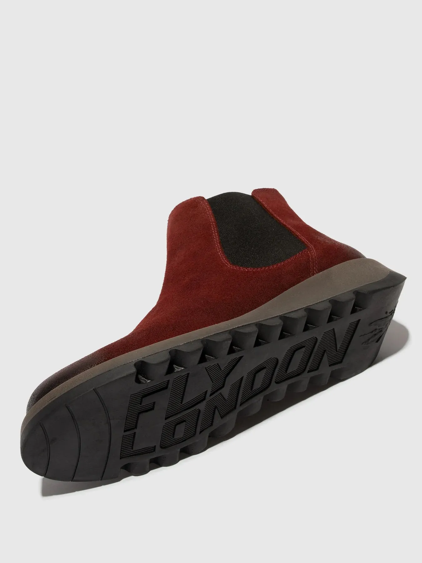 Fly London Women's Salv Suede Chelsea Ankle Boots Oxblood Red