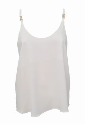 Fly Girl Canotta casual da donna 2404/05 bianco day operation