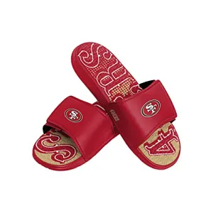 FOCO San Francisco 49ers NFL Mens Gradient Wordmark Gel Slide - M