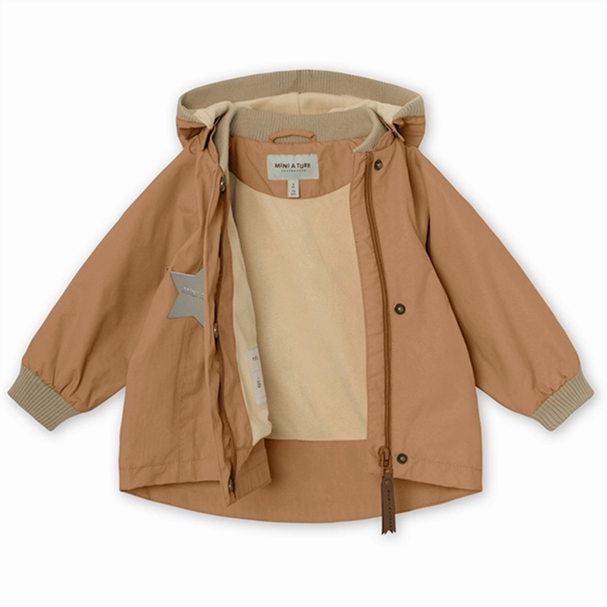 Easy Care Fabric MINI A TURE Wai Spring Jacket w/Fleece Lining Sandstorm