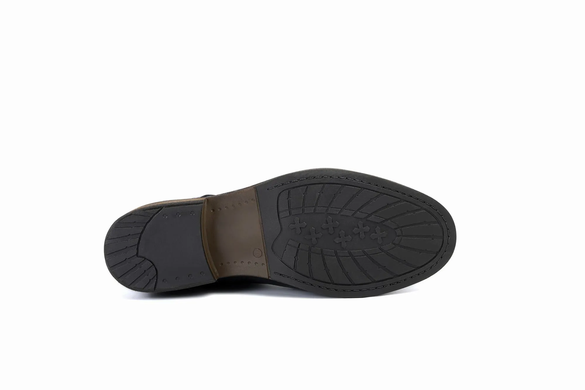 FOOT FEDERATION DERBY CAP-TOE MENS BOOT BLACK