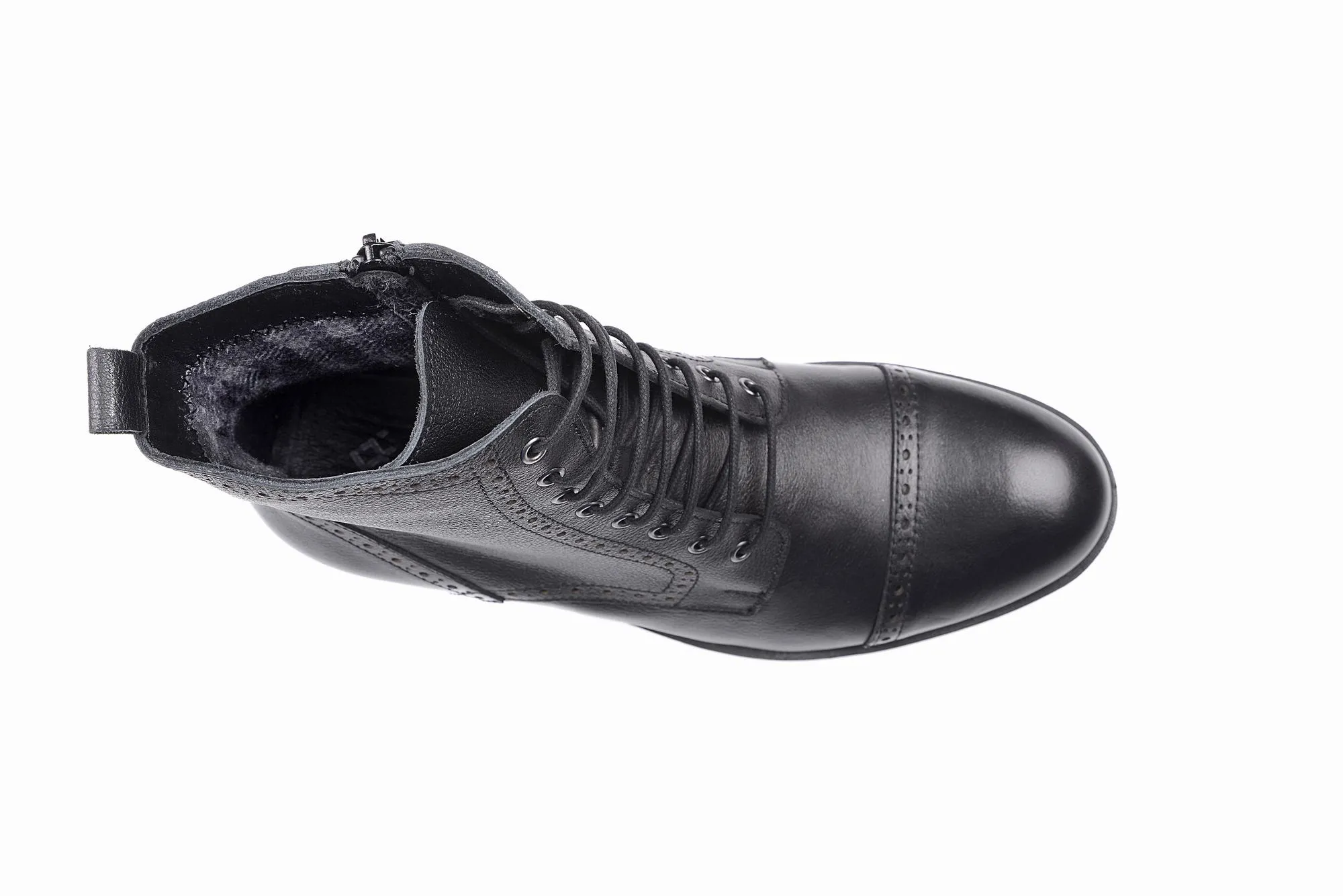 FOOT FEDERATION DERBY CAP-TOE MENS BOOT BLACK