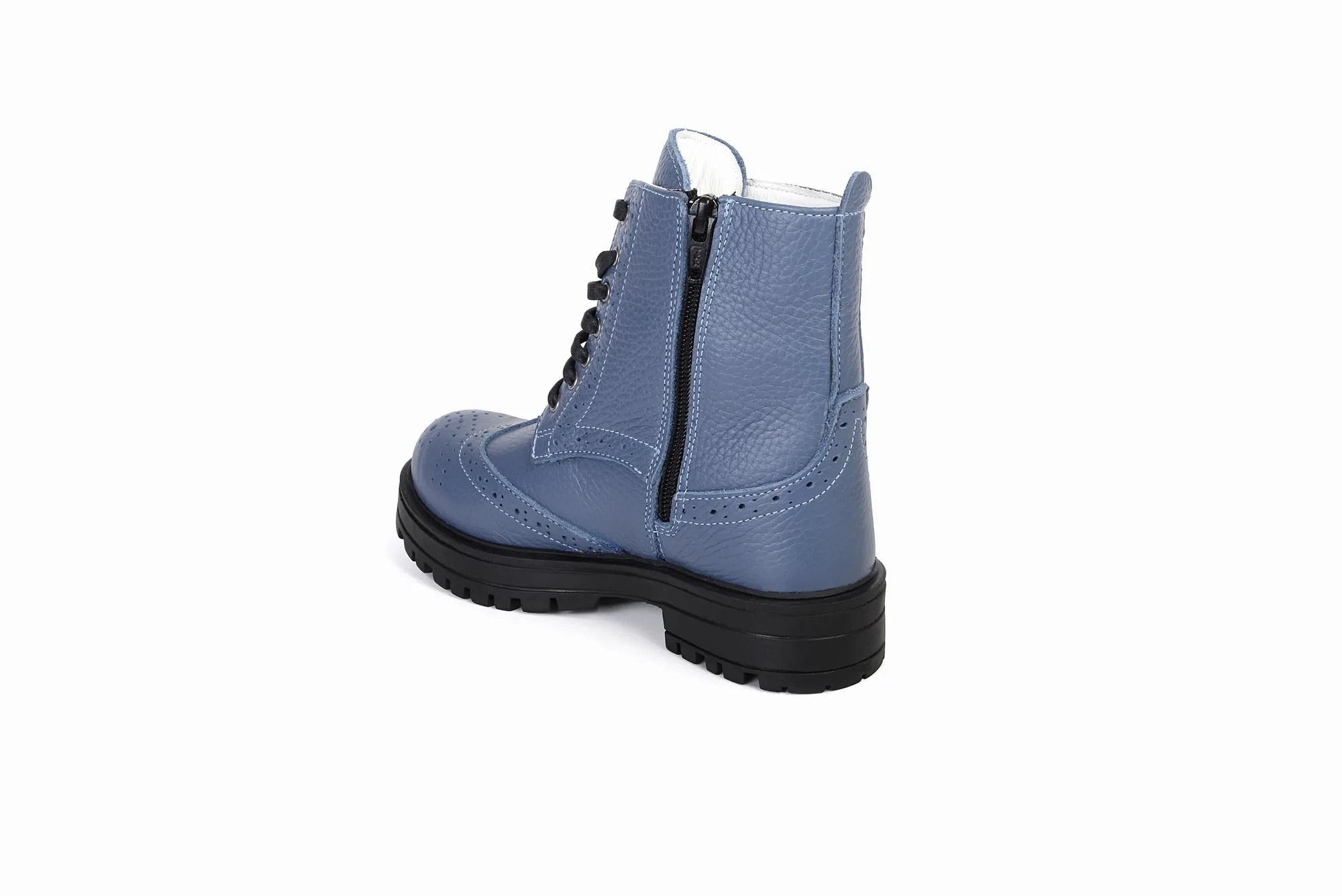 FOOT FEDERATION DERBY WINGTIP KIDS' BOOT BLUE