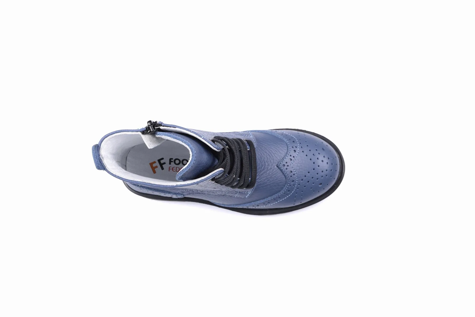 FOOT FEDERATION DERBY WINGTIP KIDS' BOOT BLUE