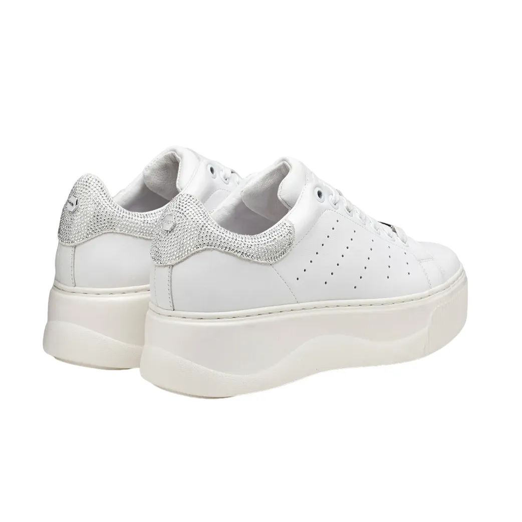 UV - protection - factor - effectiveness shoes Cult scarpa sneakers da donna in pelle con applicazione glitter Perry 3162 CLW316220 bianco