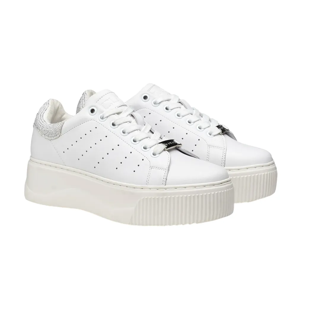 Ultra Breathable Knit Casual runner Cult scarpa sneakers da donna in pelle con applicazione glitter Perry 3162 CLW316220 bianco