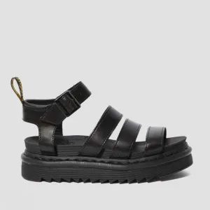 Breathable Footwear Pressure Relief Zones Dr. Martens sandalo con zeppa da donna Blaire Leather Brando 24191001 nero