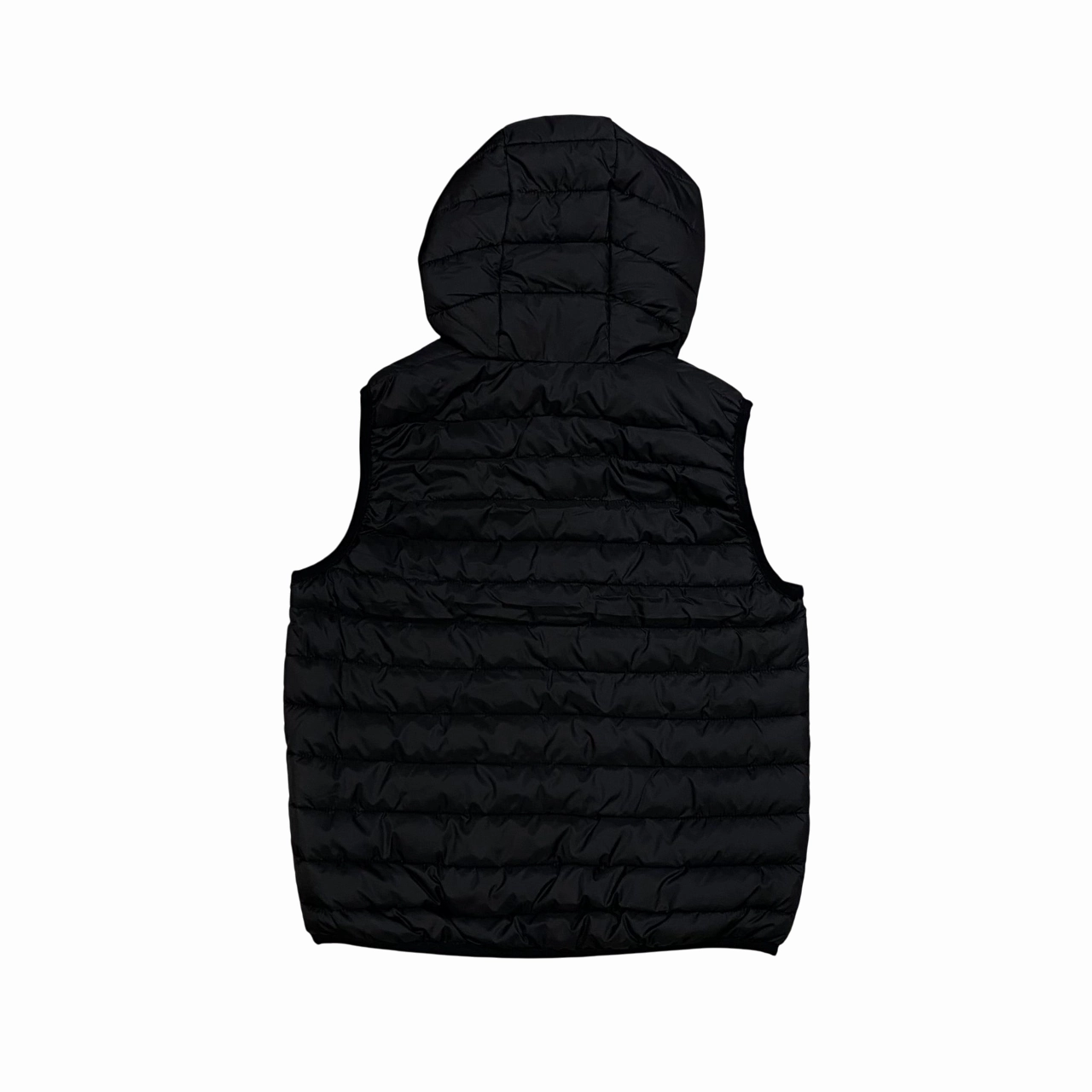 Champion giubbino smanicato junior con cappuccio 307134_KK001 nero full-zip