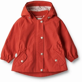 Flexible Waistband Wheat Jacket Ada Tech Red