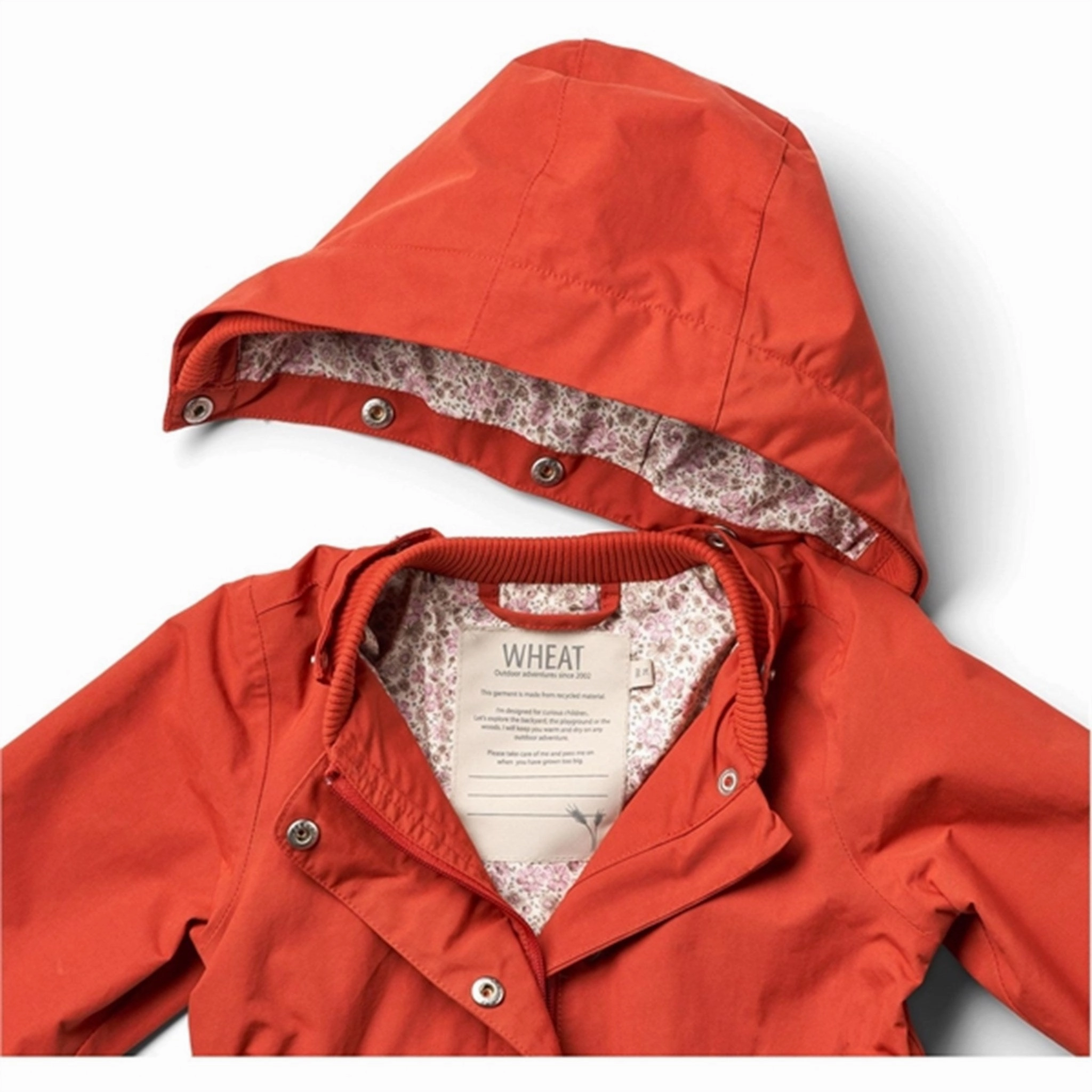 Full Zip Closure Wheat Jacket Ada Tech Red