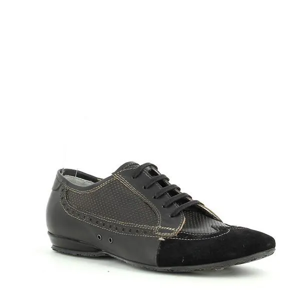 Forte 5922 Black Lace-Up Men's Shoes
