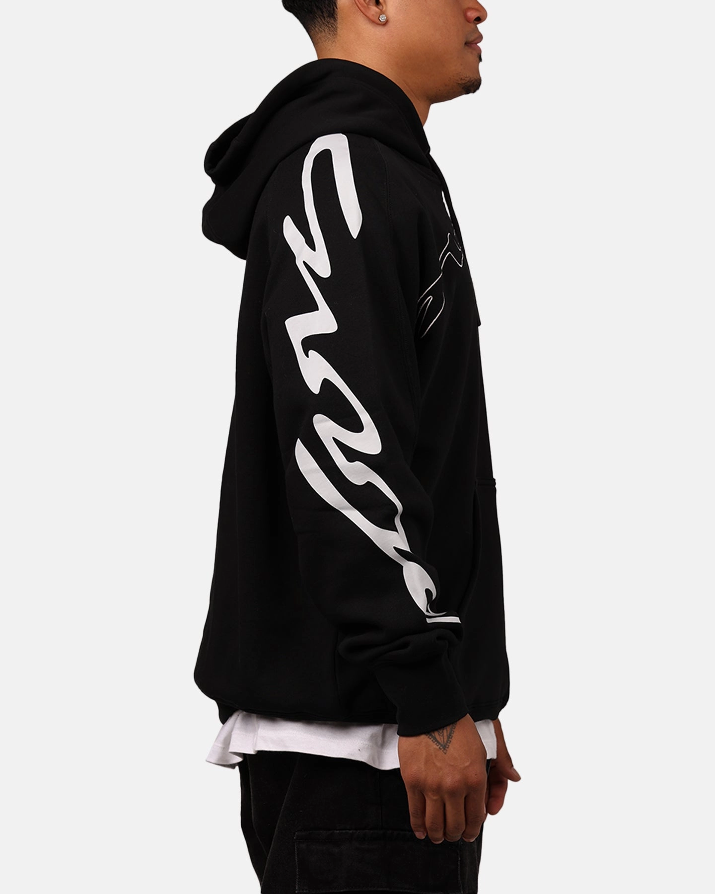 Sublimation Resistant Fabric Smooth Seam Technology Fox Racing Energy Oversized Hoodie Black