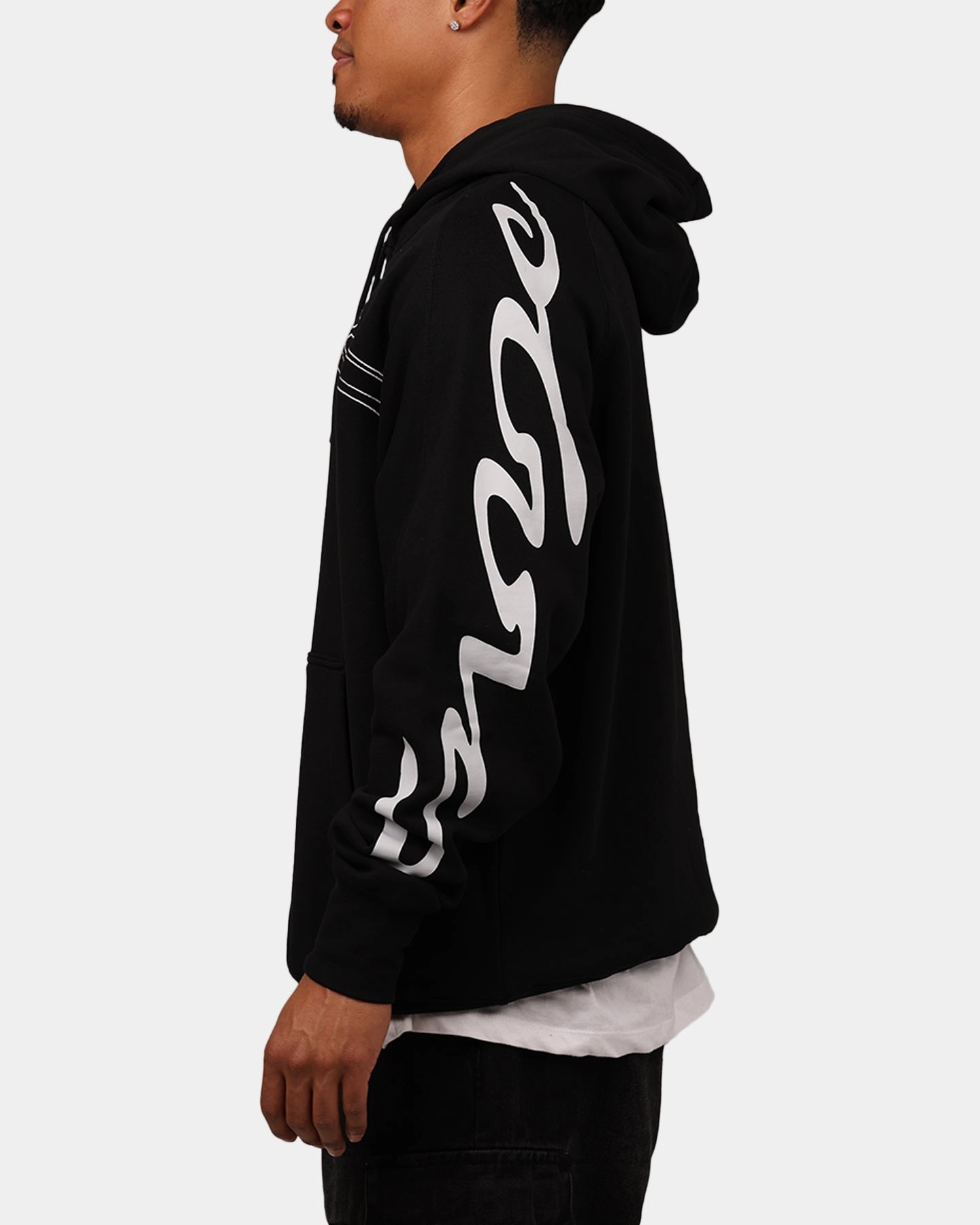 Fox Racing Energy Oversized Hoodie Black Smooth Flatlock Stitching