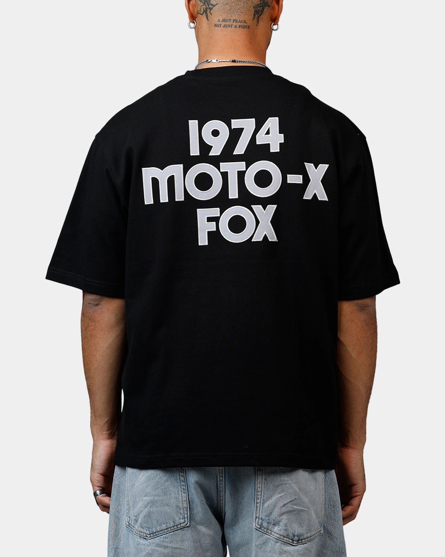 Fox Racing Moto-X Oversized T-Shirt Black Flexible Collar
