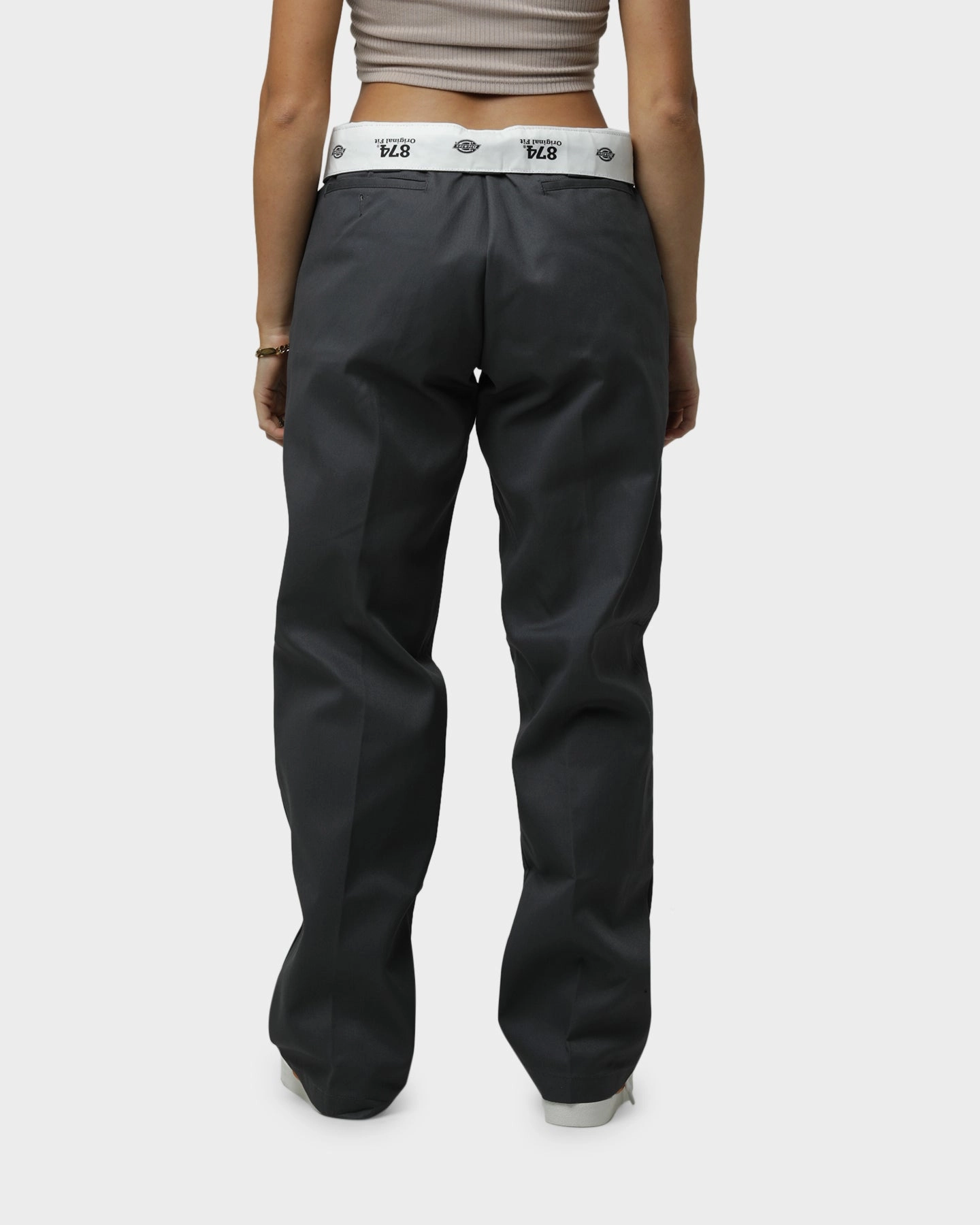Dickies Original 874 Work Pants Charcoal Comfy Waistband Practical Wear