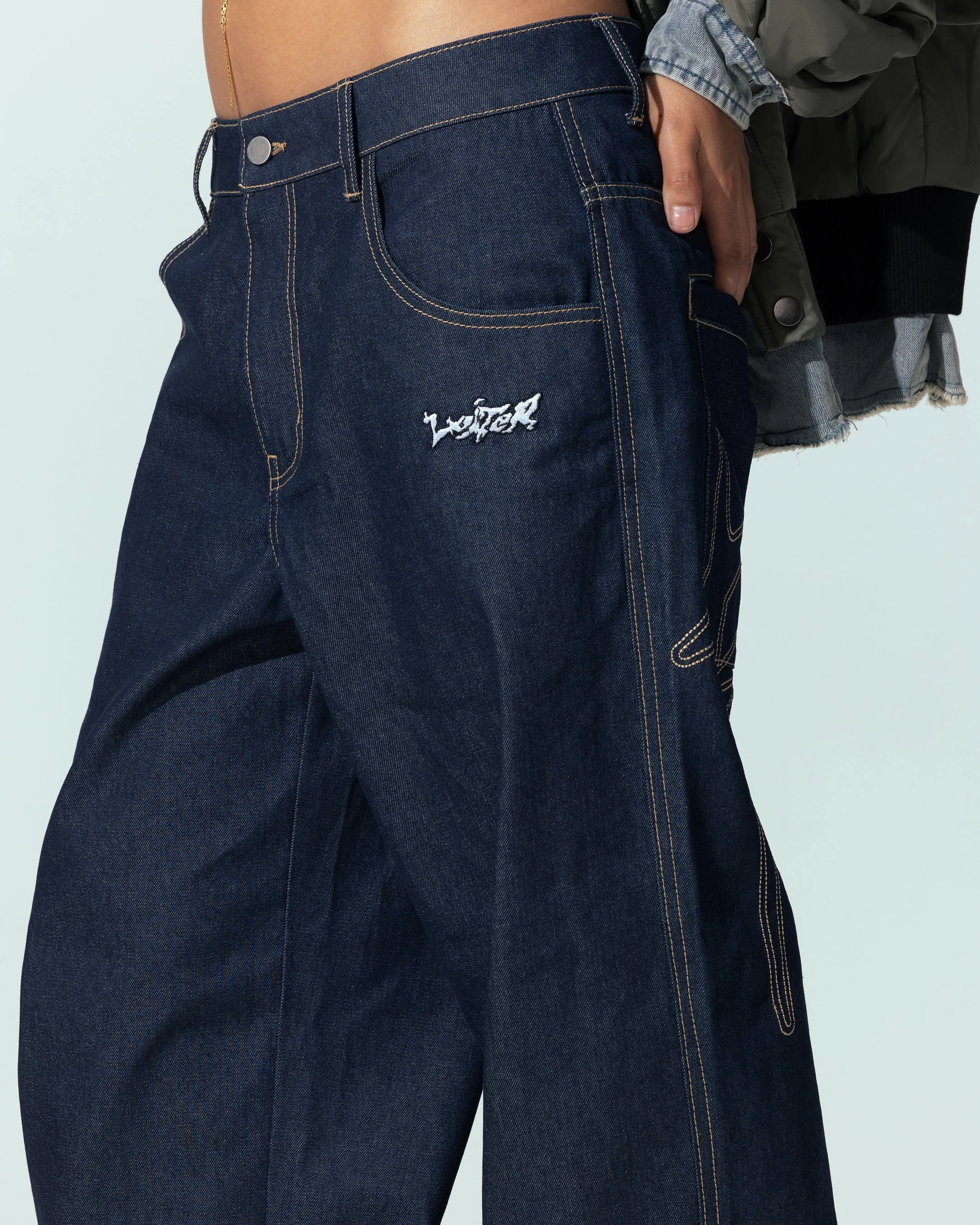 Loiter Star Born Jeans Raw Indigo Fashionable Appeal Clean Lines