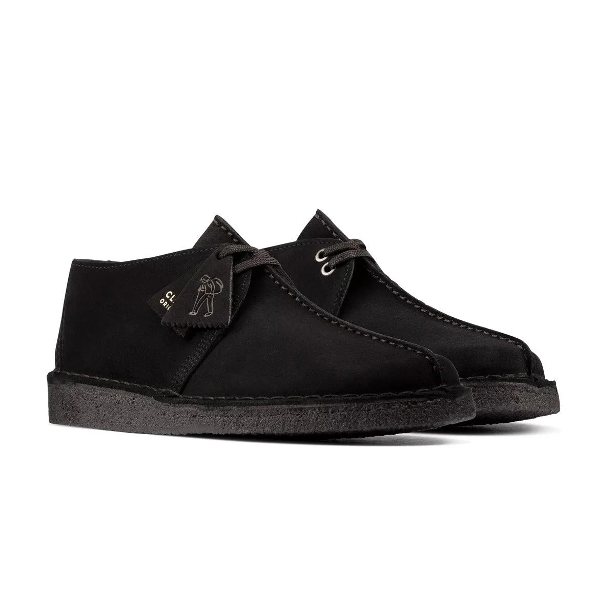 Elastic Cuff Multi Layer Insole Desert Trek 'Black Suede'