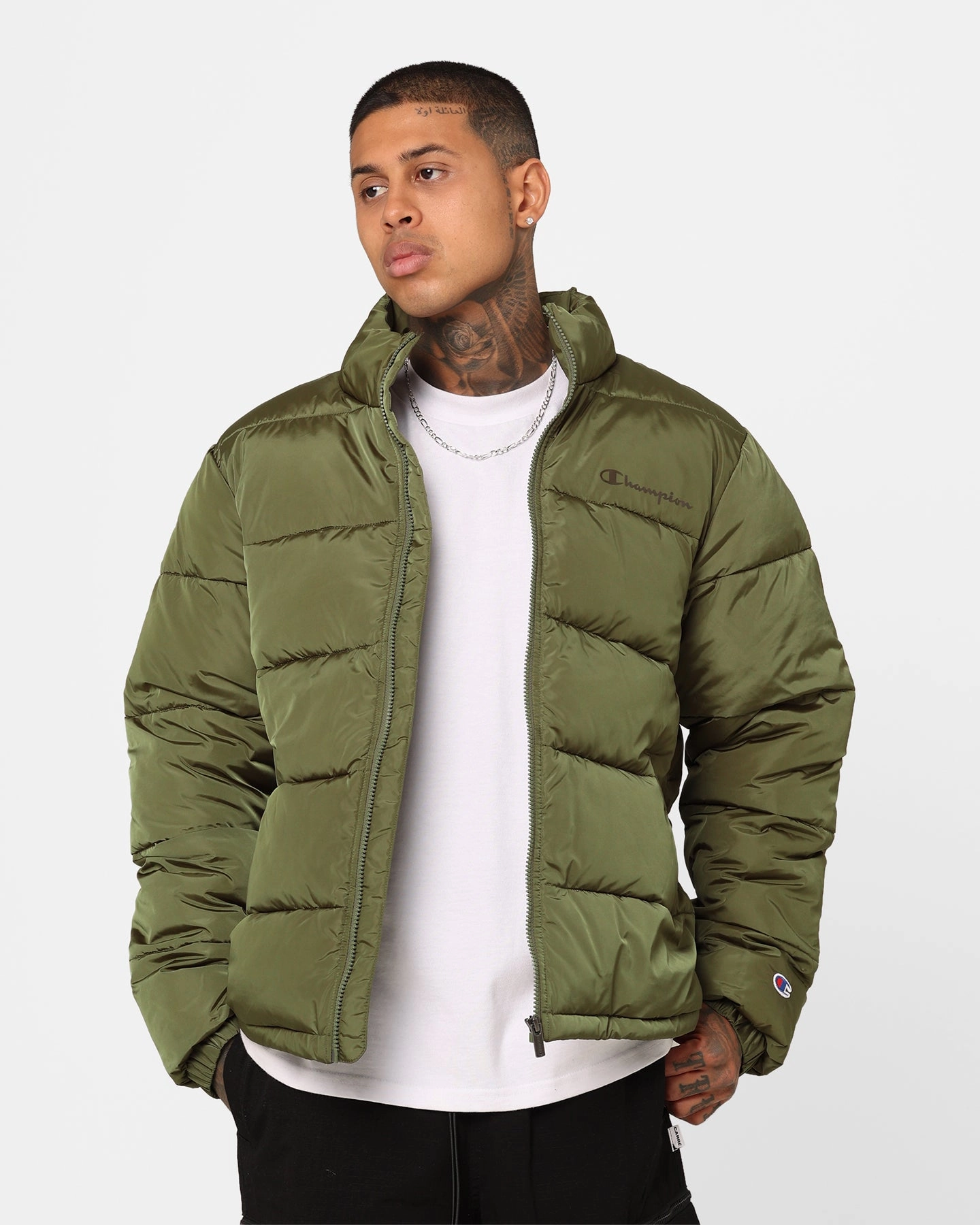 Champion Rochester Padded Puffer Jacket Park Ranger Period student