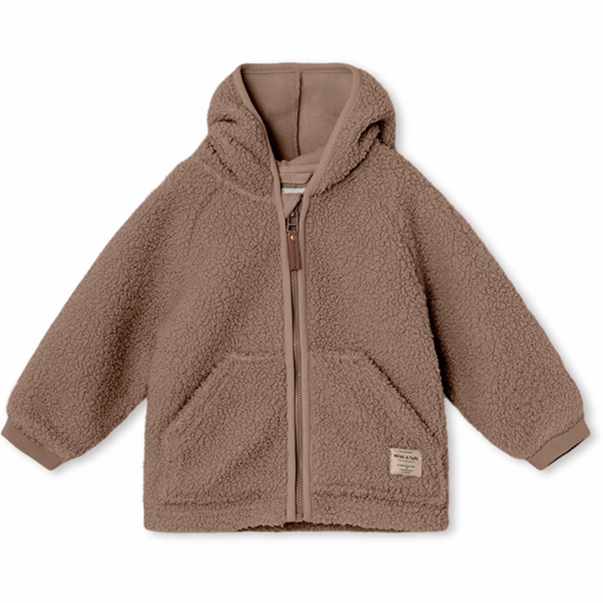 On The Go MINI A TURE Liff Teddy Fleece Jacket Brownie