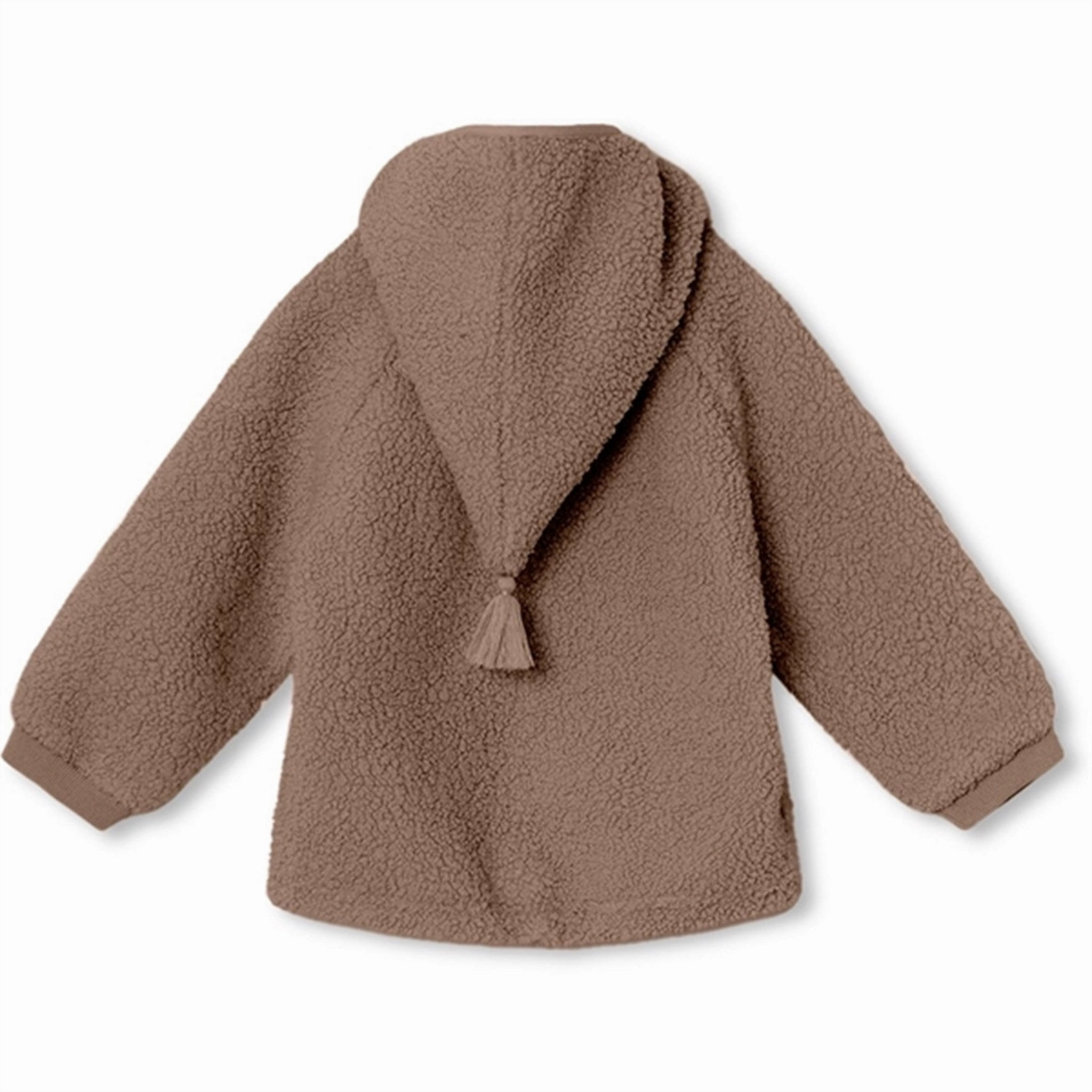 Sleek Outer Adjustable Cuff Design MINI A TURE Liff Teddy Fleece Jacket Brownie