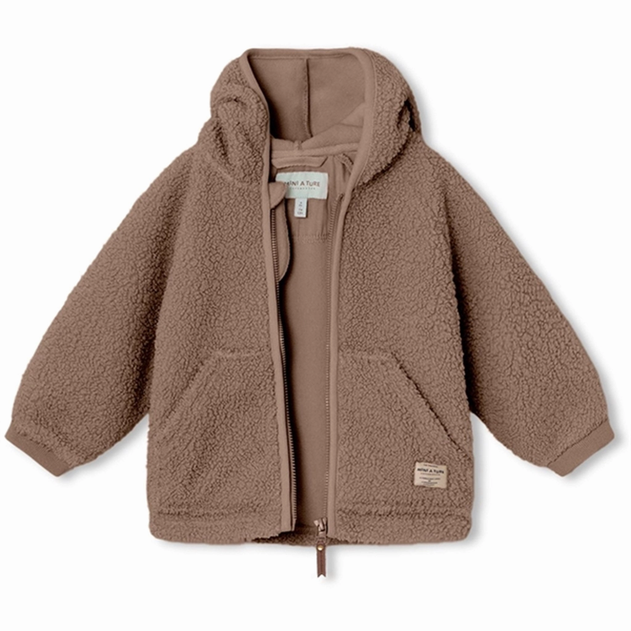 MINI A TURE Liff Teddy Fleece Jacket Brownie Thermal Lining Tech Bonded seams