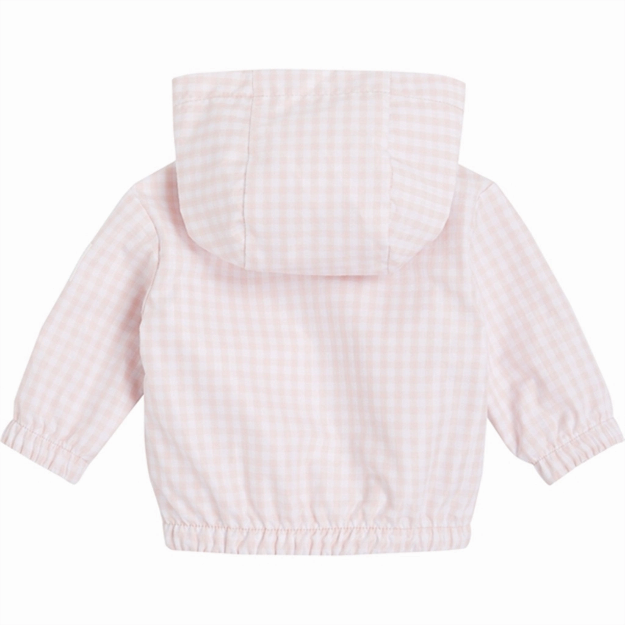 Tommy Hilfiger Baby Reversible Gingham Jacket White / Pink Check Elastic Hem Adjustment
