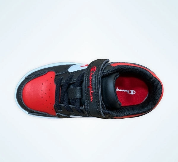 Champion scarpa sneakers da bambino Rebound 2.0 S32259-CHA-KK002 nero bianco rosso Energy Efficiency responsiveness