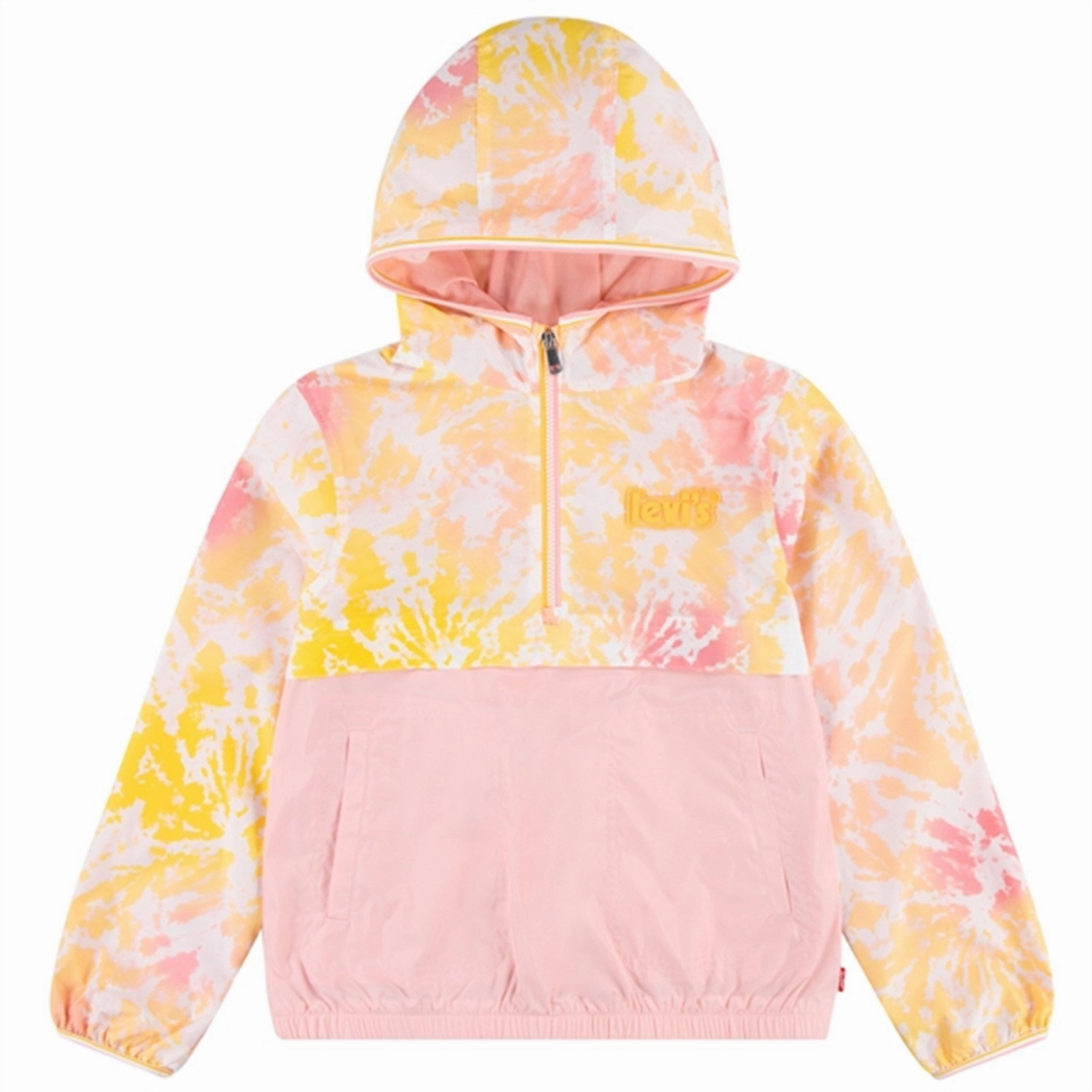 Adjustable Fit Design Levi's Colorblocked Anorak Pink