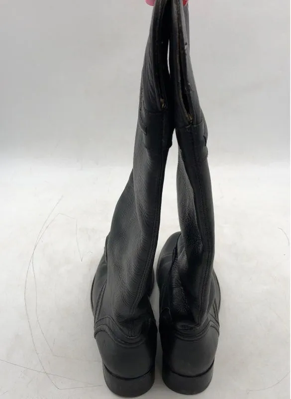 Frye Women's Melissa Trapunto 76442 Black Knee High Riding Boots - Size 7.5 B