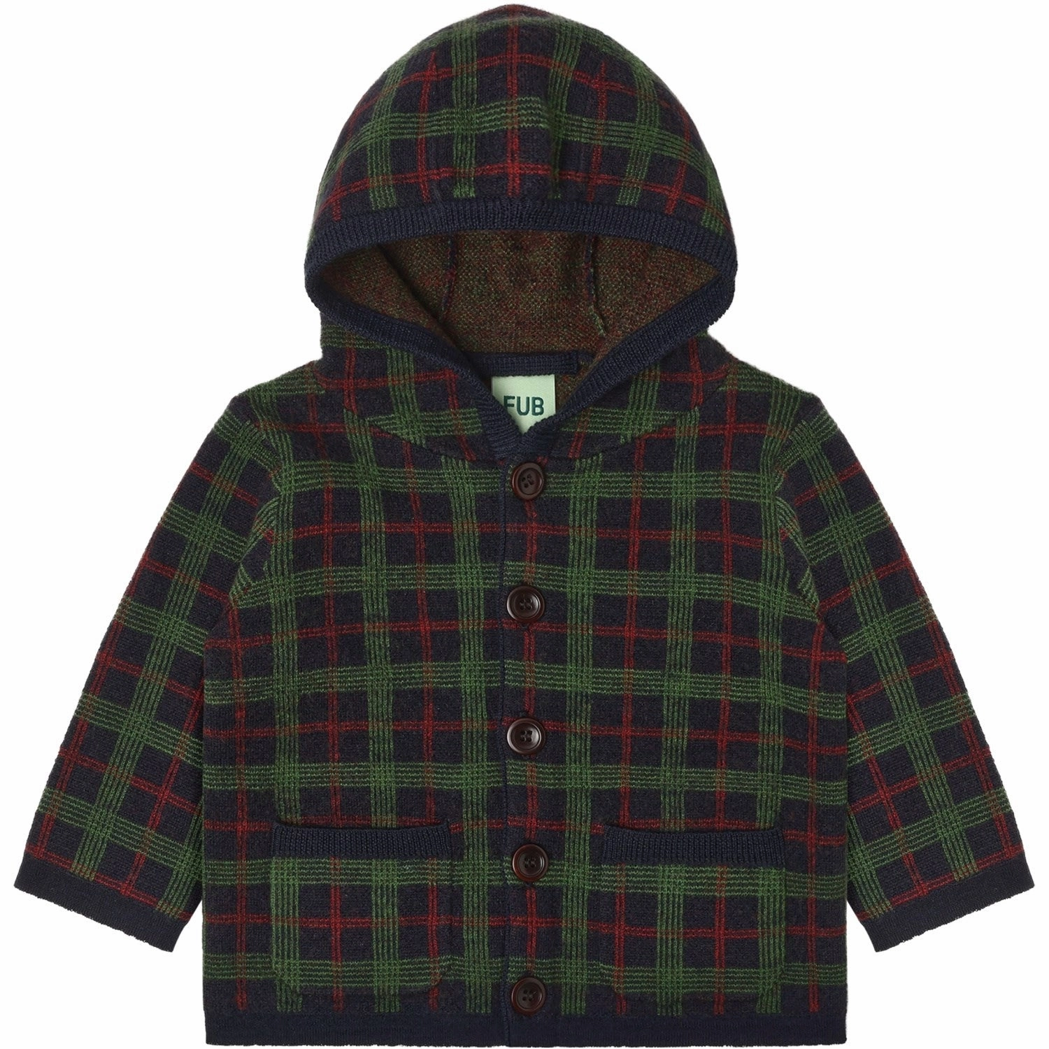 Four Way Stretch Material FUB Dark Navy Baby Felted Jacket