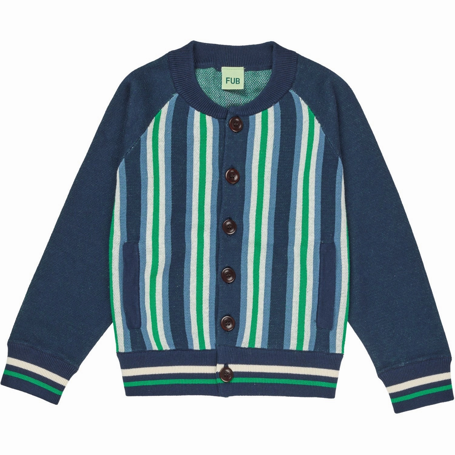 FUB dark navy Bomber Jacket Comfortable Feel Zippered Vents