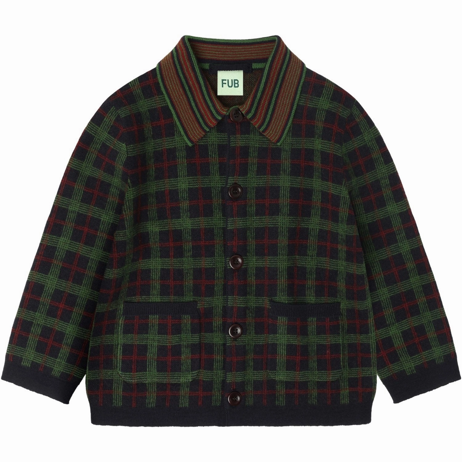 FUB Dark Navy Felted Jacket Long Sleeve On Duty Layer