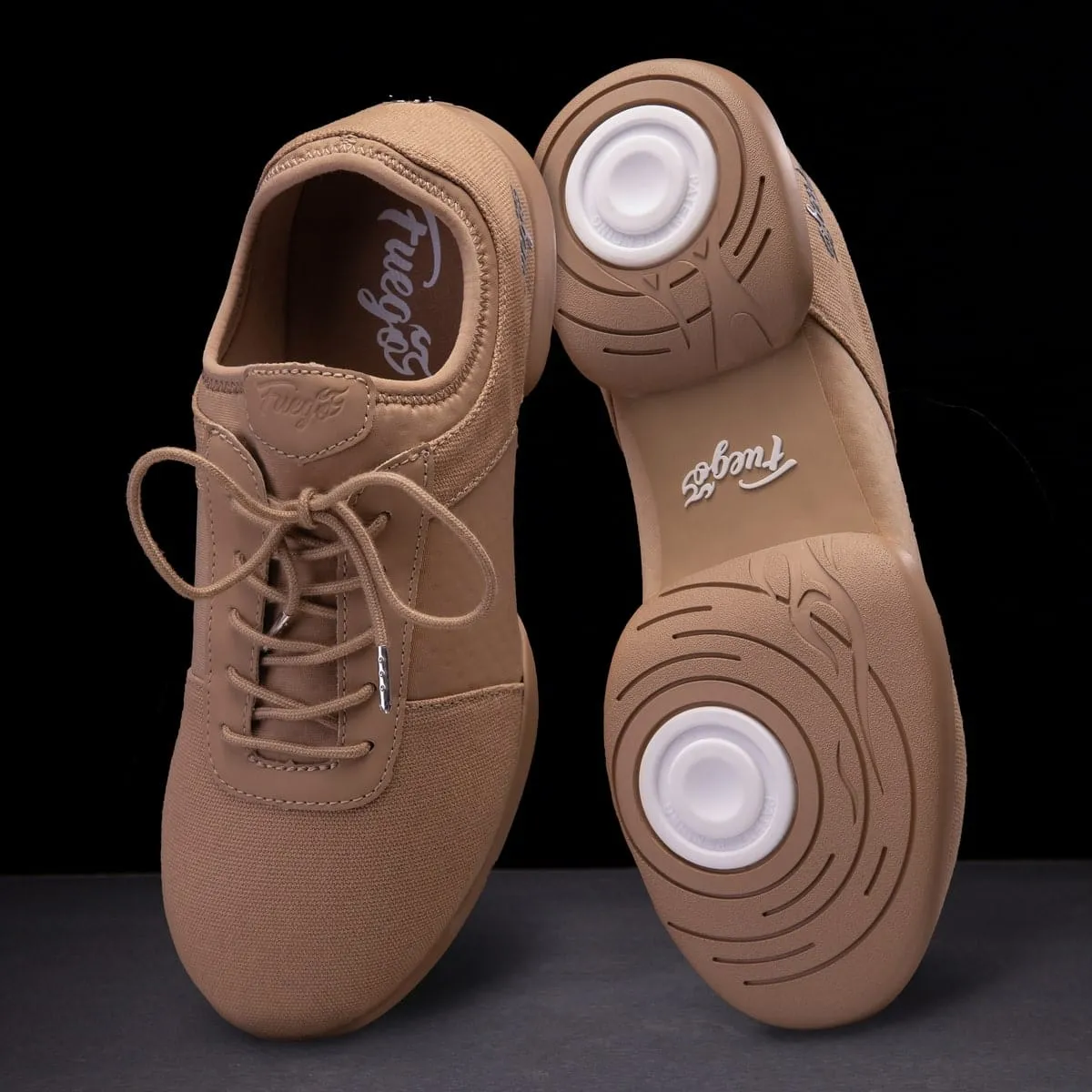 Fuego Dance Shoes - Split-sole | Latte (In-Store)