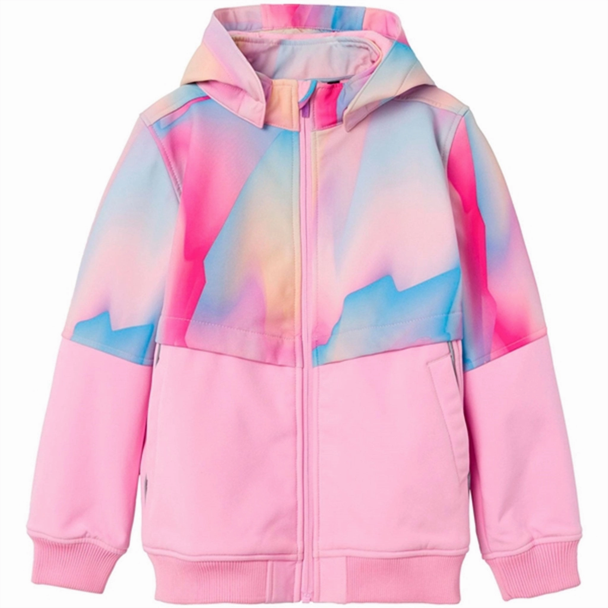 Name it Bonbon Alfa Softshell Jacket Pastel Mix Hypoallergenic Fibers