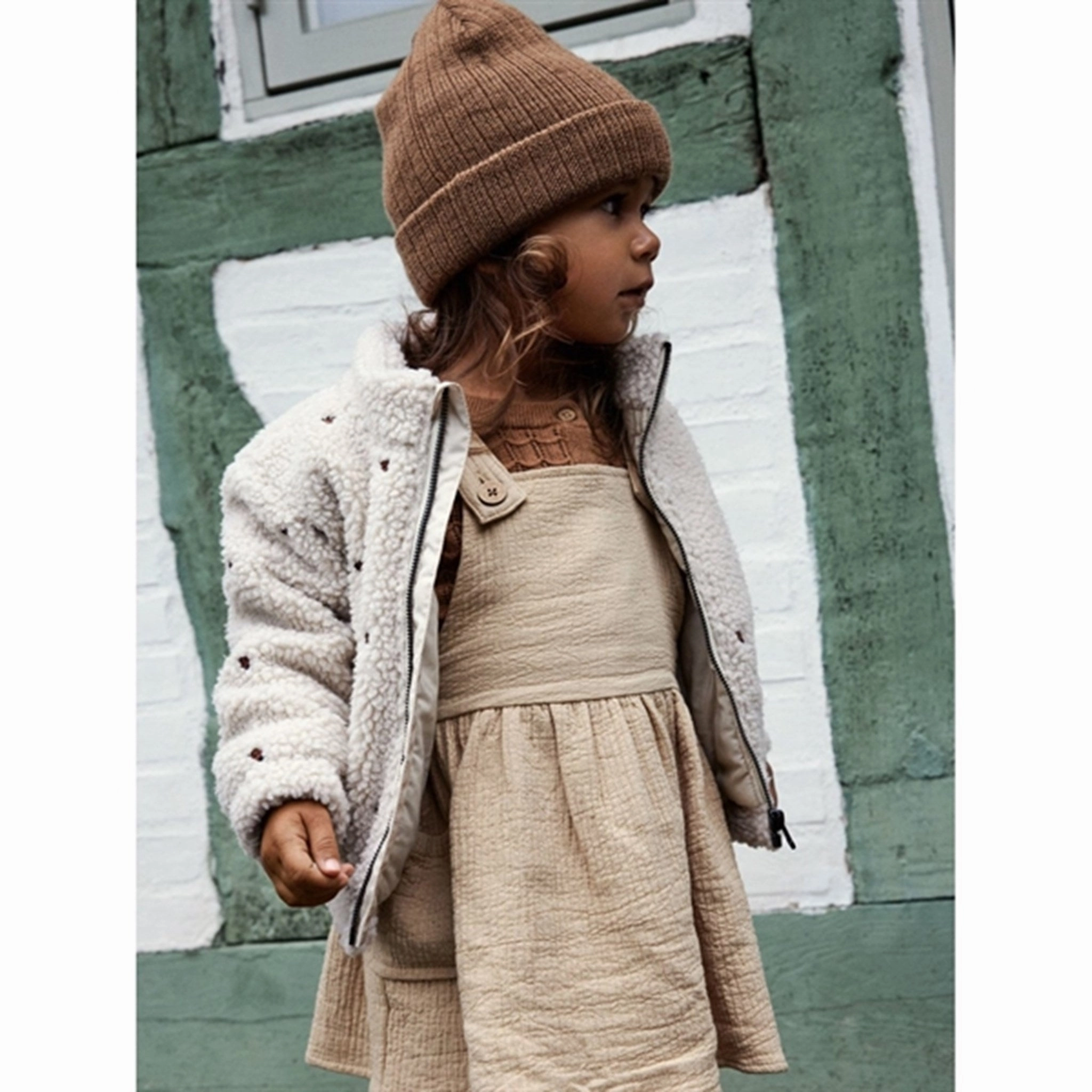 Textured Finish Moisture Managing Layer Lil'Atelier Fog Nalo Sherpa Loose Jacket